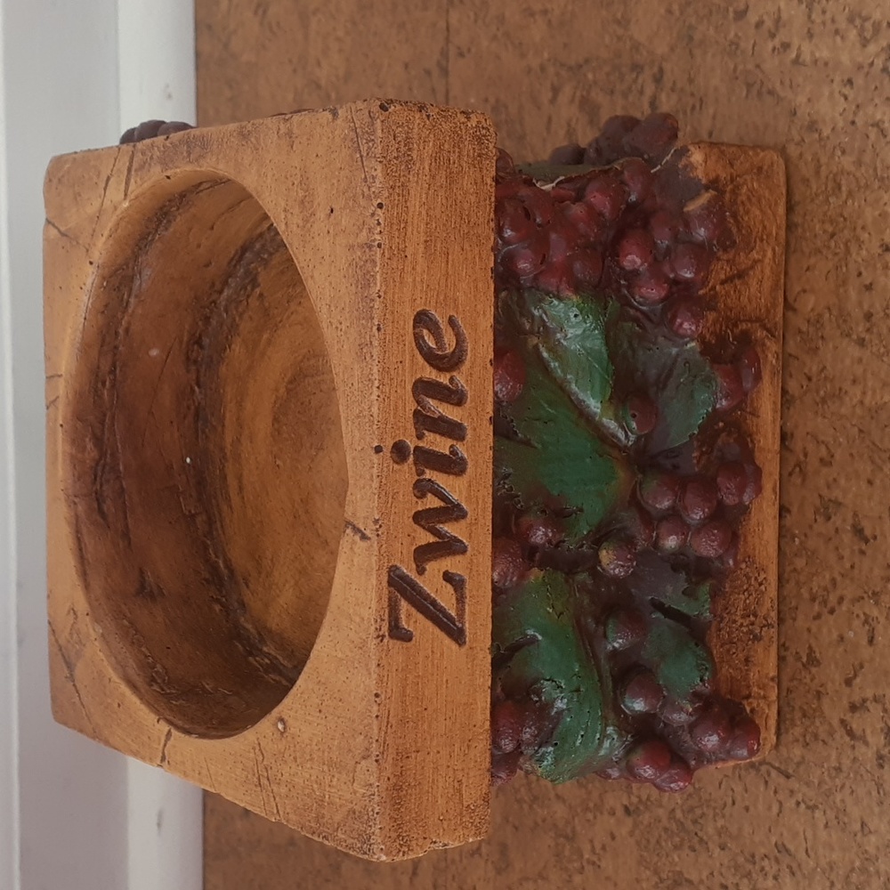 Polyresin wine coaster designed by AJ Pisano.